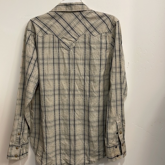 Wrangler Retro Cotton Plaid Pearl Snap Shirt, Men's‎ Medium - Picture 6 of 8